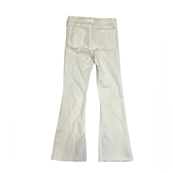 Rag & Bone Crop Flare White Jeans Raw Hem 26 - Picture 5 of 14